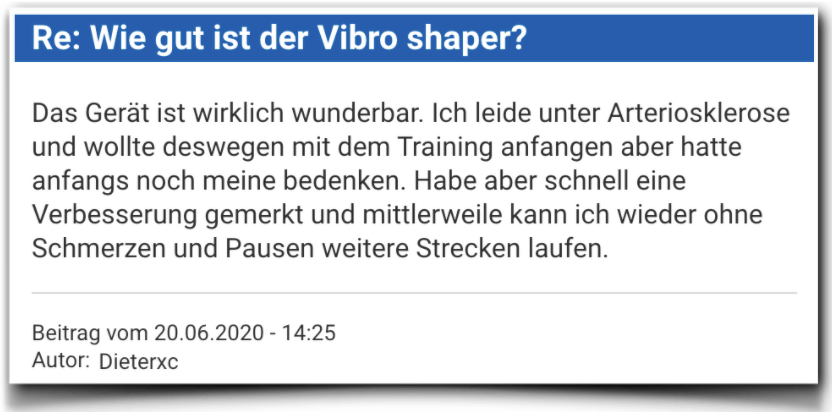 Vibro Shaper Bewertung Erfahrungsbericht