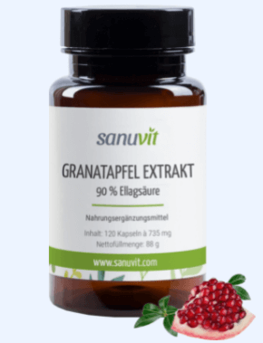 Sanuvit Granatapfel Extrakt Abbild Tabelle