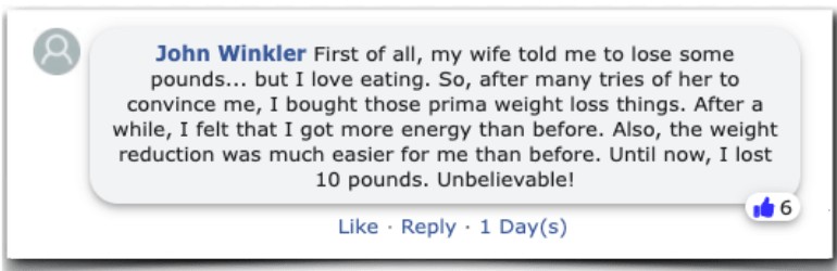 Prima weight loss review experiences experience prima