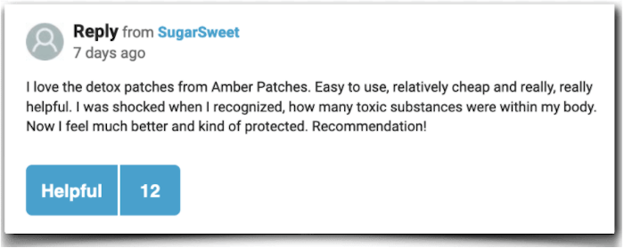 Amber Patches experience ratings reviews Amber Patches