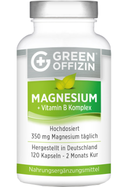 Green Offizin Magnesium Kapseln Abbild Tabelle