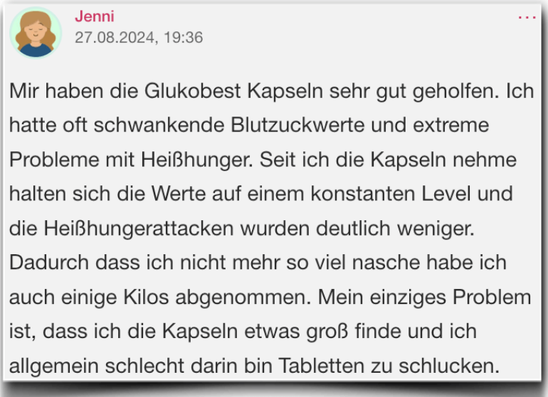 GlukoBest Kapseln Erfahrungsberichte Erfahrungen Bewertung Kundenbewertung Gluko Best